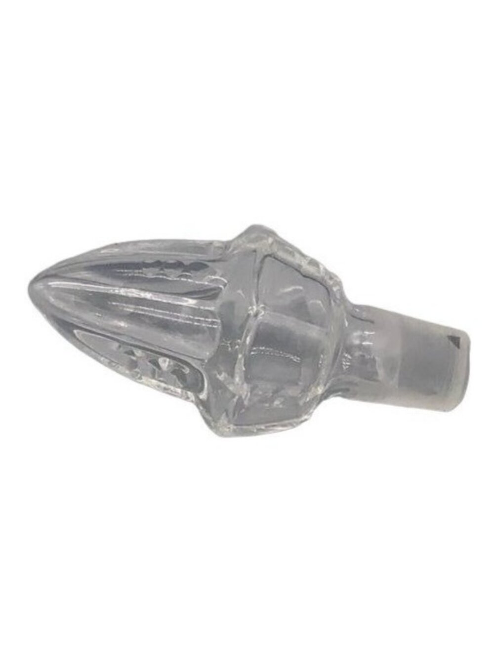 drink clear glass stopper 3.5" barware READ